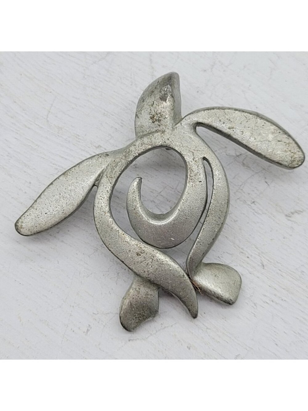 Roland St. John Ocean Traveler Collection Pewter Sea Turtle Pendant